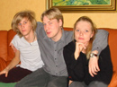 Mikael, Jimmy, Camilla 